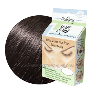 Godefroy Shape & Tint Permanent Eyebrow Color & Shaping Kit - Natural Black