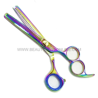 Hasami K60-R Rainbow 6" Thinning Shear Double Teeth With 3 Finger Holes