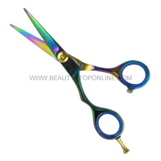 Hasami L55-R Rainbow 5.5" Left Handed Shear with Removable Finger Rest