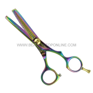 Hasami U60-R Rainbow 5.5" Thinning Shear With Removable Finger Rest