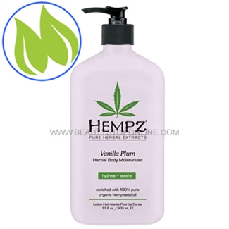 Hempz Vanilla Plum Herbal Body Moisturizer 17 oz