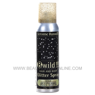 Jerome Russell B Wild Hair and Body Glitter Spray - Gold 2871