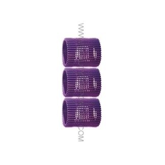 Jet Set EZ Purple Grip Rollers - 2 1/8" (3 Pack)