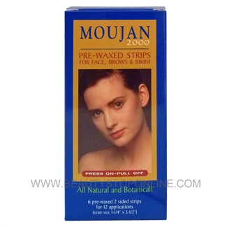 Moujan 2000 Pre-Waxed Strips for Face, Brows & Bikini