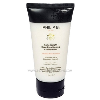 Philip B. Paraben Free Light-Weight Deep Conditioning Creme Rinse - 2 oz