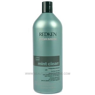 Redken for Men Mint Clean Invigorating Shampoo 33.8 oz