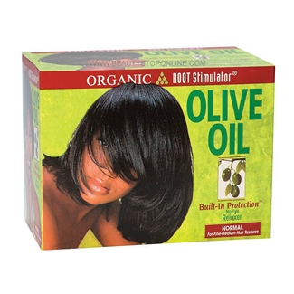 Organic Root Stimulator Olive Oil Built-In Protection No-Lye Relaxer Normal