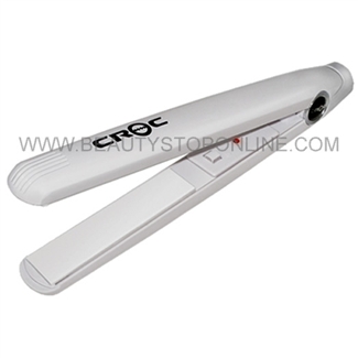 Baby Croc Mini Flat Iron White