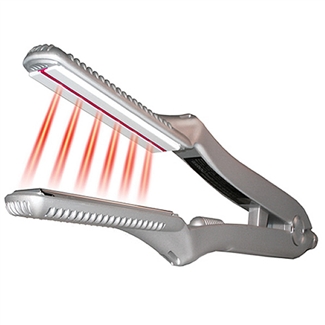 TurboIon Croc Infrared Titanium Flat Iron - 1" Silver