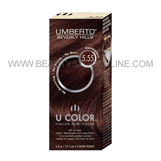 Umberto U Color Italian Demi Color Kit 5.55 Mahogany