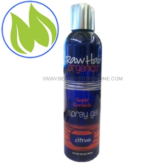 Raw Hair Organics Super Spray Hairspray Gel 8 oz
