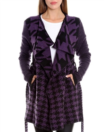 Women Purple Designer Knit Sweater