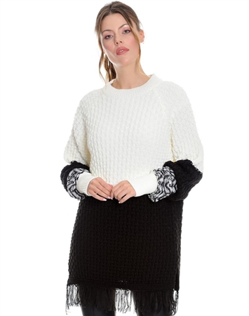 Women White Designer Knit Sweater