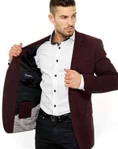 Maceoo Momentum Blazer Socrate Burgundi