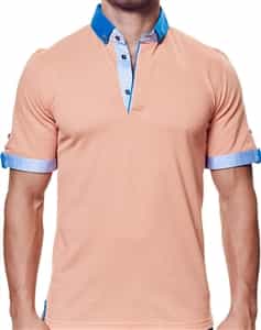 Short Sleev Peach Polo