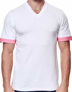 Modern White V Neck Shirt