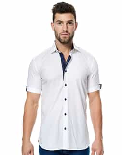 Designer White Short Sleeve