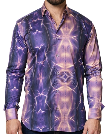 Fashionable Dress Shirt - Purple