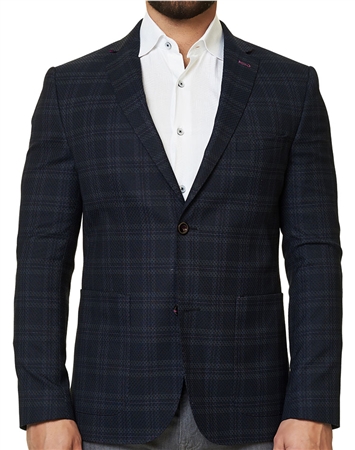 Navy Check Sport Coat