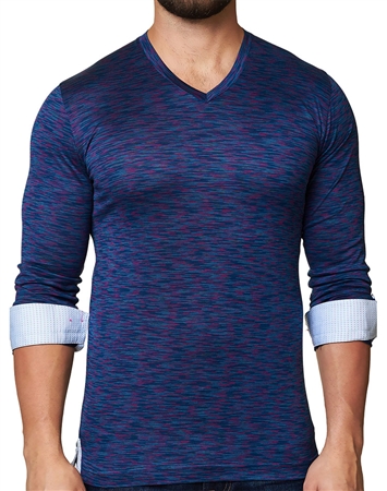 Maceoo Unrivaled | V Neck L Melange Purple