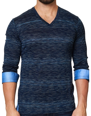 Maceoo Unrivaled | V Neck L Ing Navy