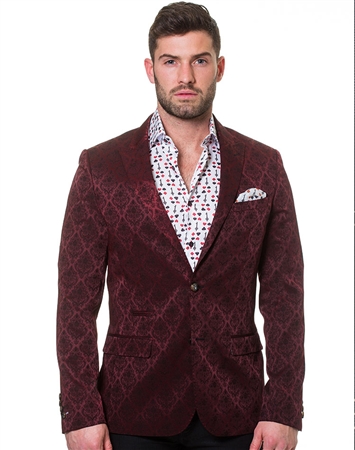 Elegant Burgundy Blazer