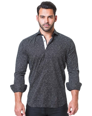 Fashionable Black Dress Shirt