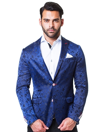 Blue Floral Blazer