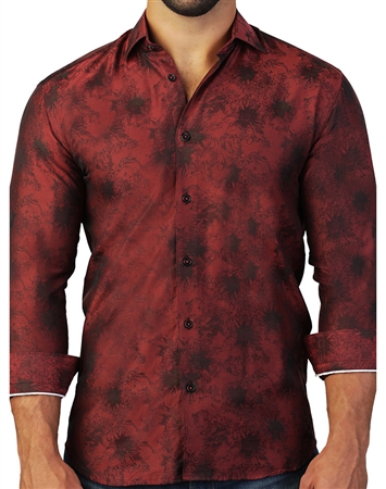 Exclusive Designer Red Dress Shirt