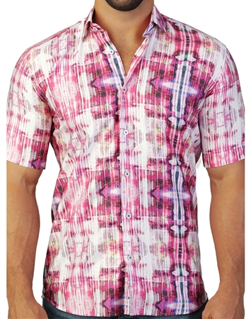 Dreamy Pink Short Sleeve Woven