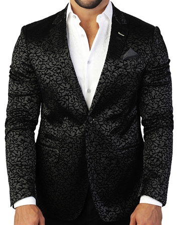 Elegant And Sporty Black Sport Coat