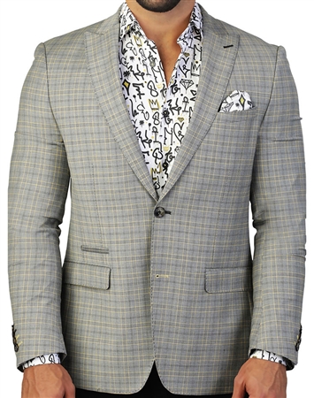 Yellow Check Blazer