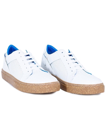 Fashion Shoes: White Desinger Shoes- Maceoo White Casual Shoe