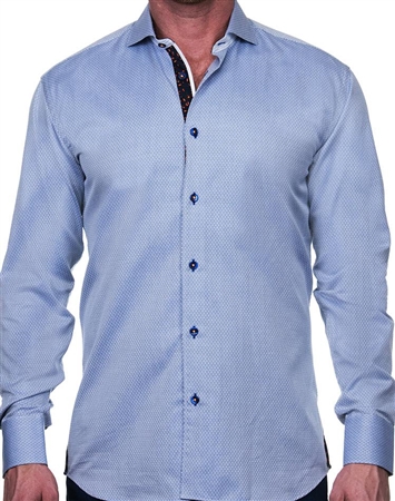 Elegant Blue Dress Shirt