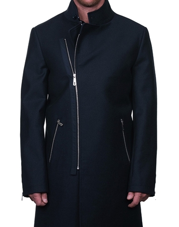 Elegant Black Peacoat