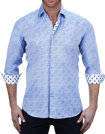 Luxury Blue Dress Shirt