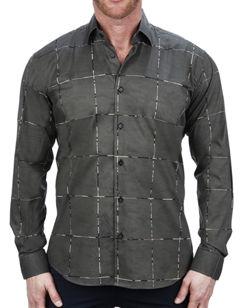 Handsome Army Print Dress Shirt