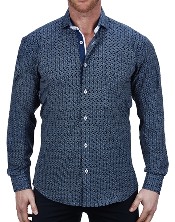 Luxury Blue Dress Shirt