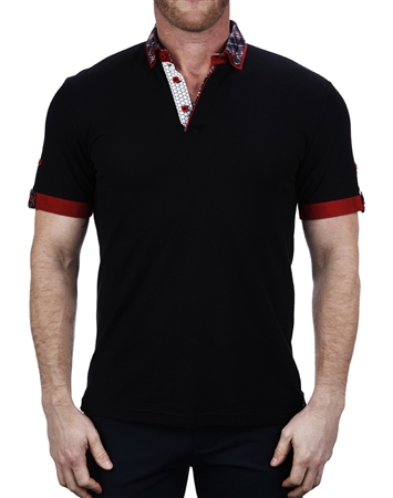 Sporty Black Polo