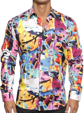 Maceoo fibonacci picasso multi Dress Shirt