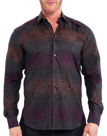 Maceoo Dress Shirt Multi Animal Print