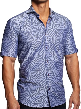 Blue Dress Shirt , galileo corners blue Casual Dress Shirt