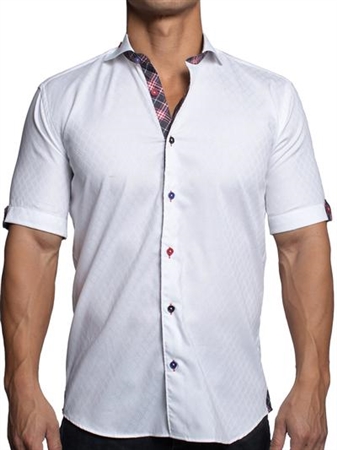 White Dress Shirt , galileo white Casual Dress Shirt