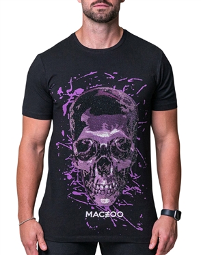 Tee skullpurple black