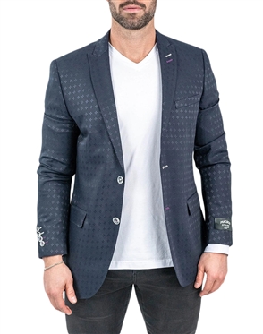 Maceoo Blazer Descartes Fleurdelis Blue