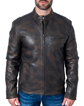 leather brown Jacket