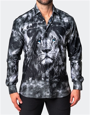 Maceoo Shirt Fibonacci Lionthoughts Black