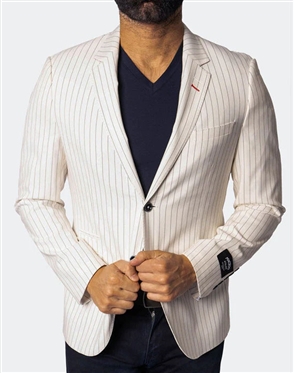 Maceoo Blazer Double Breast Tulum White