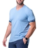 Maceoo Short Sleeve V-Neck VivaldiSolidWaves