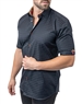 Maceoo Short Sleeve Shirt Galileo Panam 68 Black